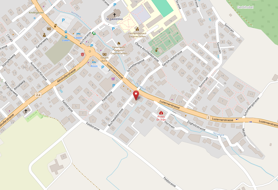 Felder Druck AG Anfahrtsplan